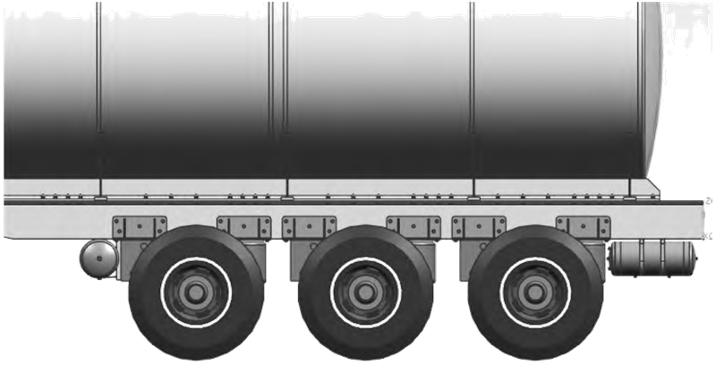 2 Улучшенная конструкция прицепа топливозаправщика с разъемной конструкцией подрамника